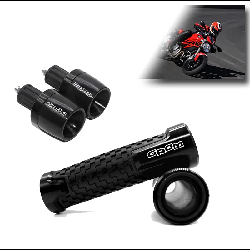 

Motorcycle Accessories Aluminium CNC Hand Grips Handle Bar End Cap For Honda GROM MSX125 MSX 125 2014-2017 2015 2016