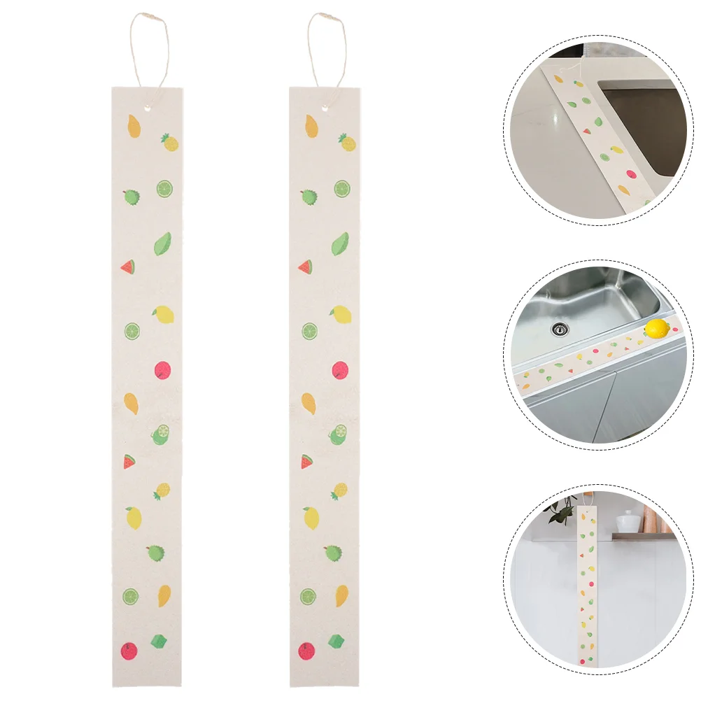 

2 Pcs Sink Absorbent Pad Beverages Cup Pads Sponge Strip Drink Table Strips Household