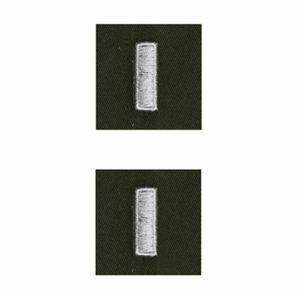 Set Vietnam War US TCU Rank insignia Patch 2LT 1LT Cpt Maj Ltc Col Rank Patches