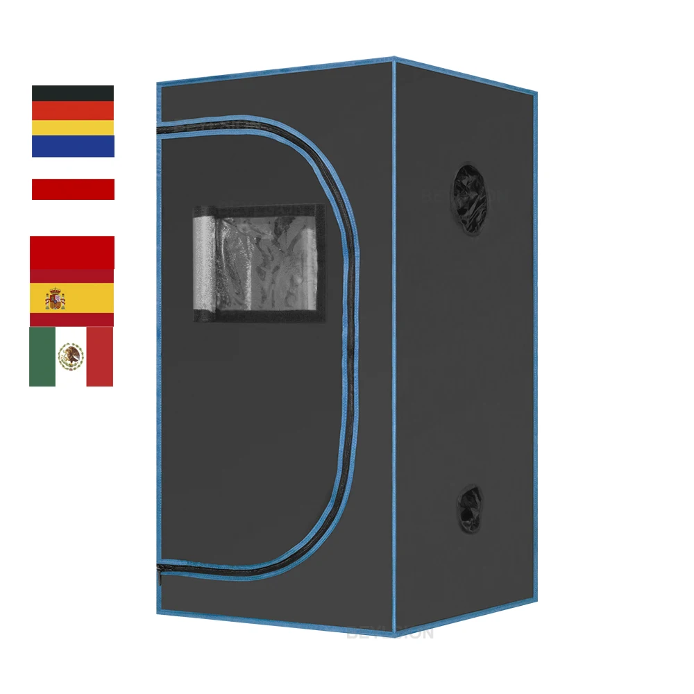 BEYLSION New 600D 60X60X120CM Grow Box Stock Iron Pole Grow Tent For Hydroponic System Plant Growing Stock In Germany Poland RU