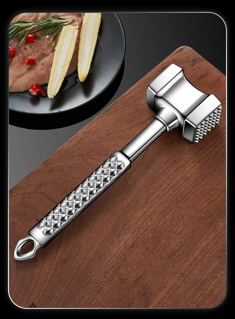 de acero inoxidable suelto Martillo de carne cocina doméstico bife martillo  carne tendón Herramienta rompedora comercial golpes artefacto, Moda de  Mujer