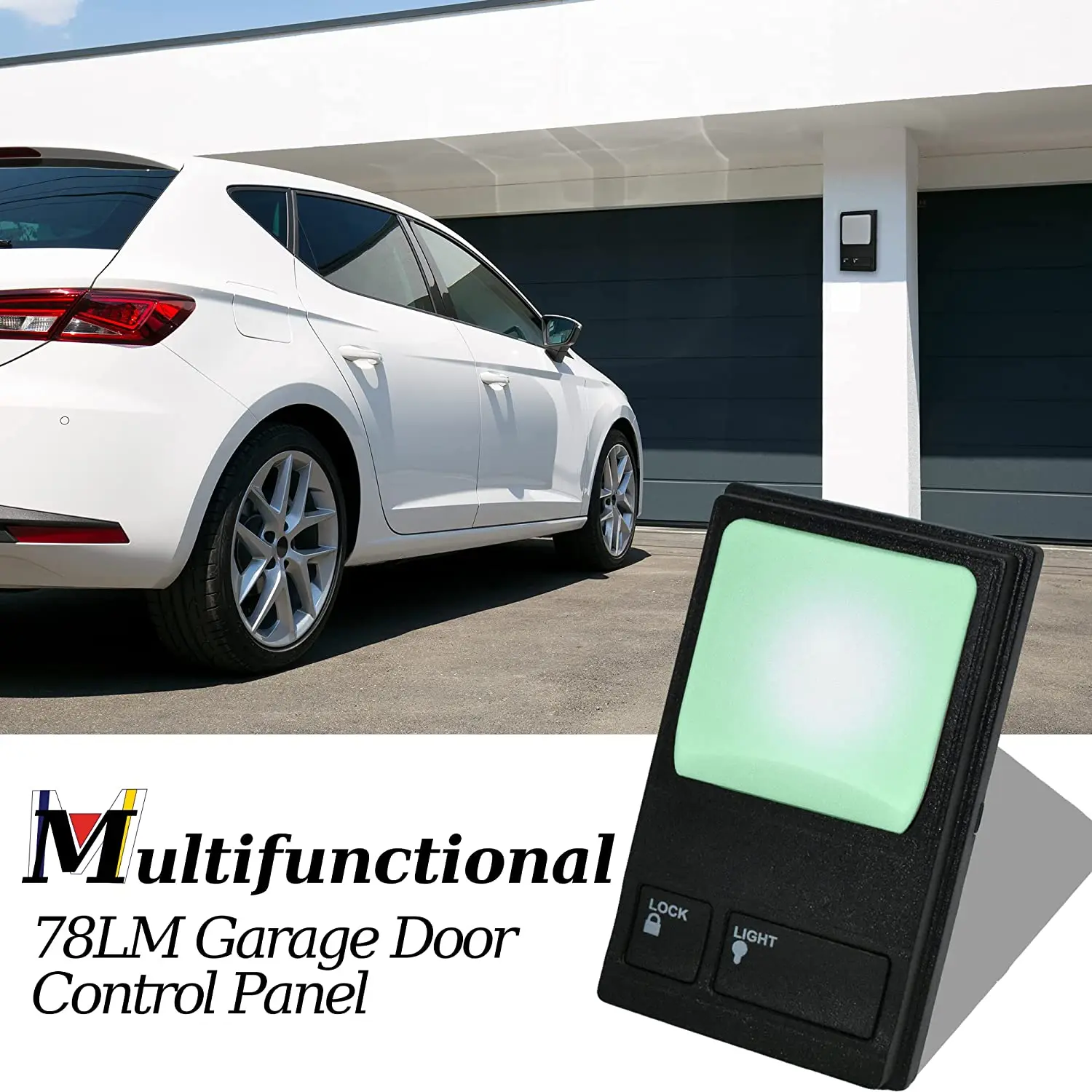 78LM 41A5273-1 Garage Door Opener Remote Control 315MHz 390MHz Multi-Function Wall Keypad Control Panel 2