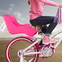 Siège de poupée de vélo pour enfants, adapté à la plupart des poupées et des animaux en peluche, mignon, facile à installer, siège de vélo pour enfants, accessoire de fixation de vélo 3