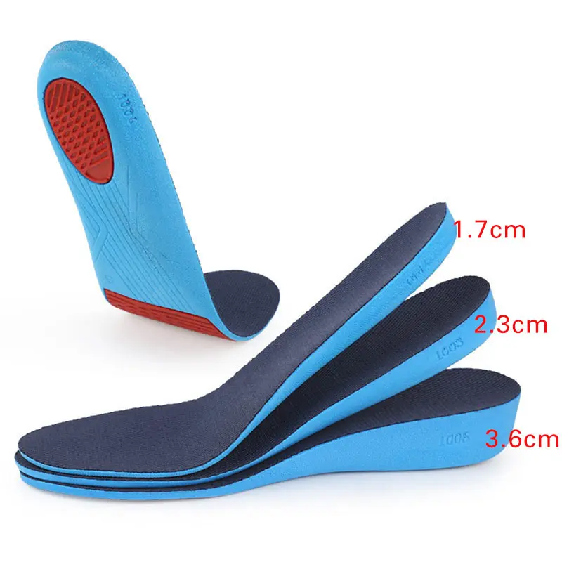 Height increase insoles men women orthopedic memory foam sport support