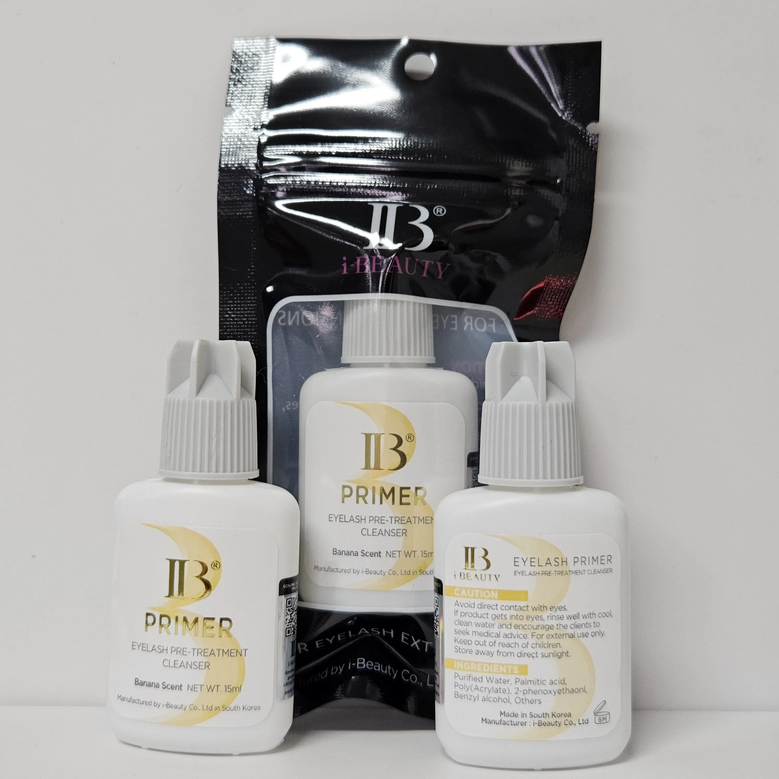 10 Bottles IBeauty IB Professional Primer Eyelash Extensions Glue 15ml Korea Original False Lash Glue Suppliers Makeup Tools