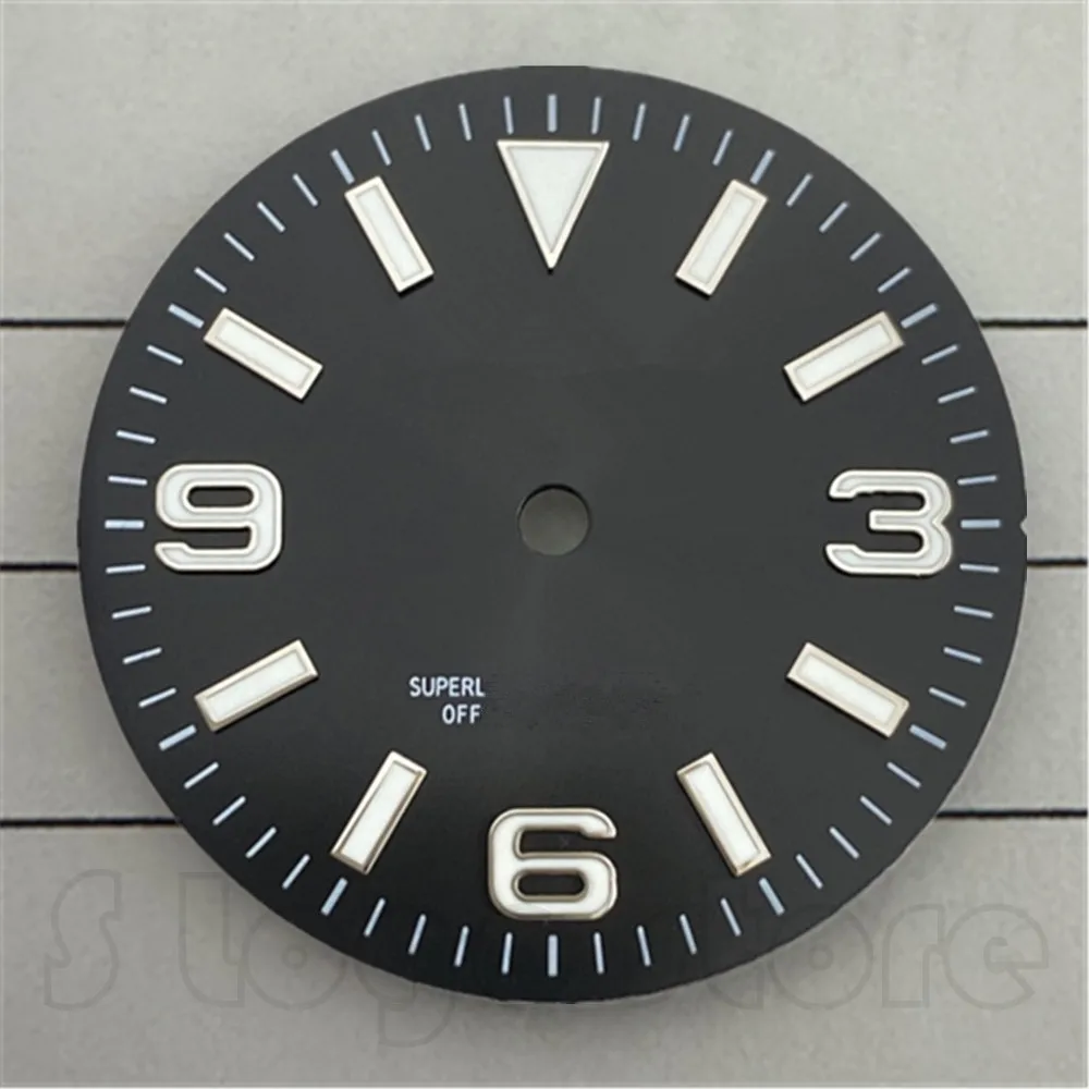 

Часы наручные S Dial Nh35 Explor 369, голубые, светящиеся, 28,5 мм, 8215