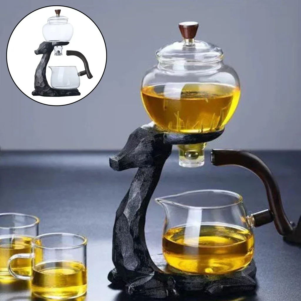 Clear Heat Resistant Glass Teapot Multi-functional Glass Teapot Suit Kitchen Bar Supplies