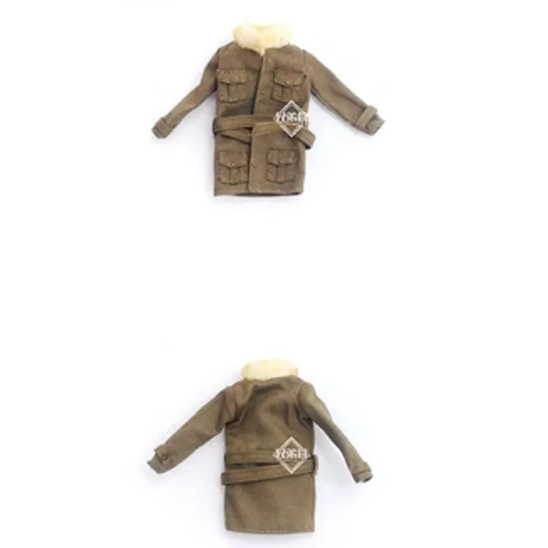 

1/12 Scale Movable Female Soldier DIY Cotton Coat Model 6 Inch Doll Clothing Accessories Collection Display Toy