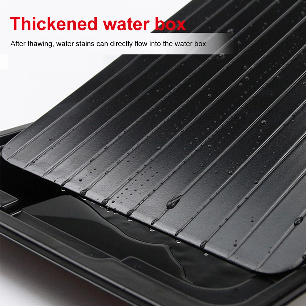Defrosting Tray for Frozen Meat and Food Aluminum Thawing Plate with Drip Pan