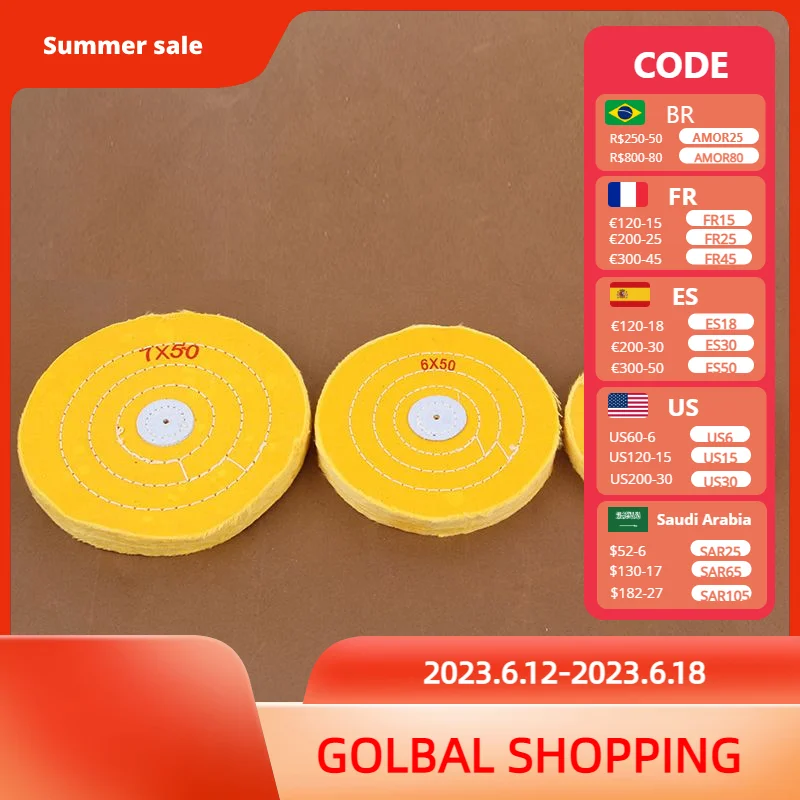 Cotton Cloth Buffing Wheel For Jewelry Metal Mirror Polishing Abrasive