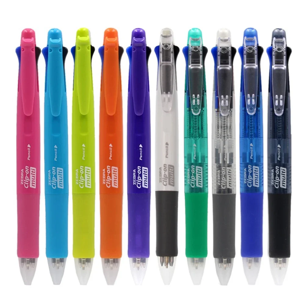 1pcs Japan ZEBRA Multifunctional Pen 5&1 0.7mm Ballpoint Pen+0.5mm Mechanical Pencil B4SA1 Cute Creative School Supplies