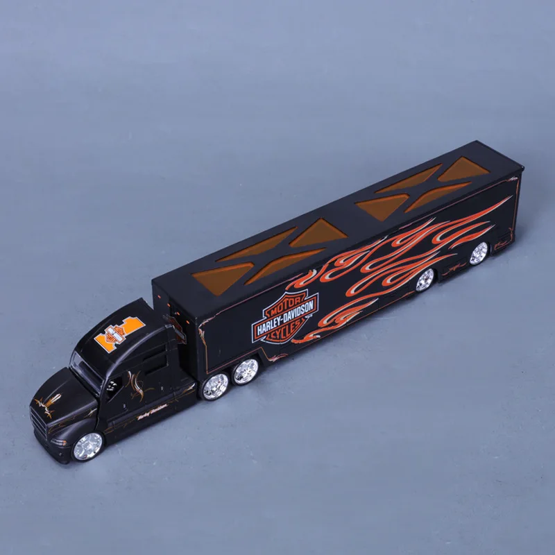 

Maisto 1/64 Harley Davidson Hauler Alloy Truck Car Model Container Truck Engineering Transport Vehicle Children Toy Car Gift