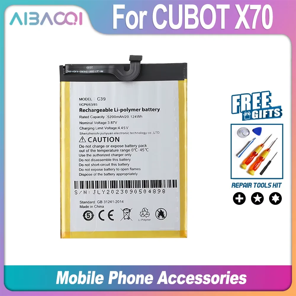 High-Capacity 5200mAh Mobile Phone Replacement Battery with Tools