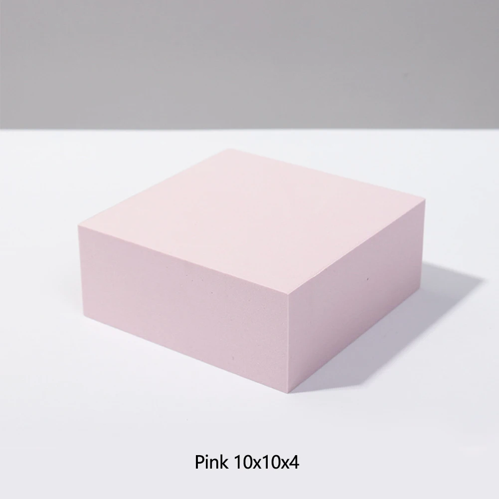 White Geometric Foam Photography Props - Three-Dimensional Cube Backdrop