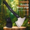WPKOPYA German Ebony handle D2 steel (15.2 ") Full Tang multi-purpose axe, Tactical outdoor survival Axe, outdoor EDC tool axe 1