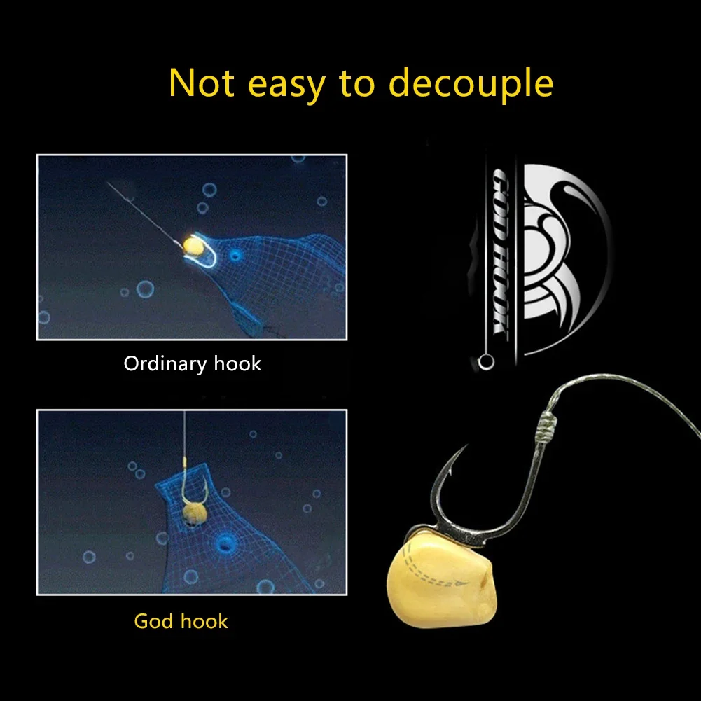 10Pcs 5# 7# 11# High-carbon Steel Two Strength Tip Sharp Fighting Fishing Hook With Barbed Fish Gear For Fishing