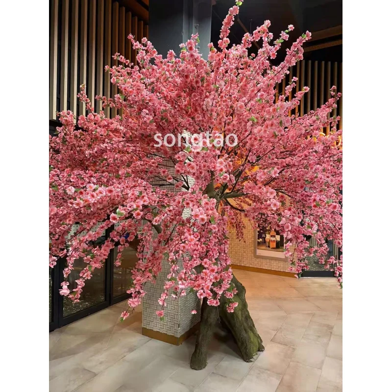 Custom. songtao 대형 일본 벚꽃 나무 조립, 인공 식물 사쿠라 나무, 홈 실내 장식
