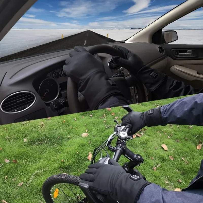 Rechargeable Electric Heated Gloves for Winter Comfort