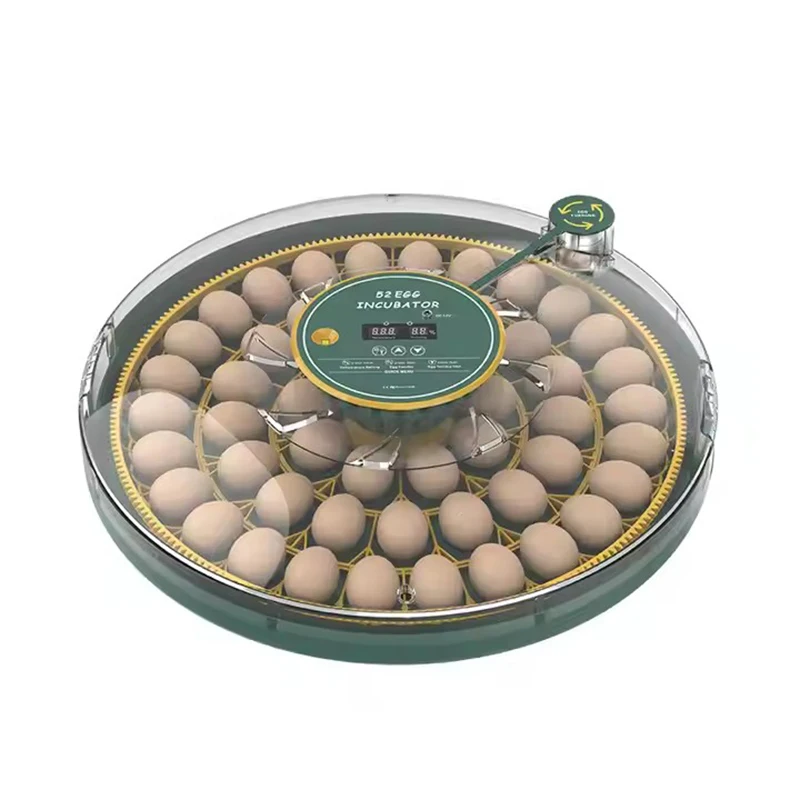 Wonegg Dual Power Capacity 52 Egg Automatic Incubator Hatching Eggs Machine for Chicken Duck Quail Birds egg incubator controller