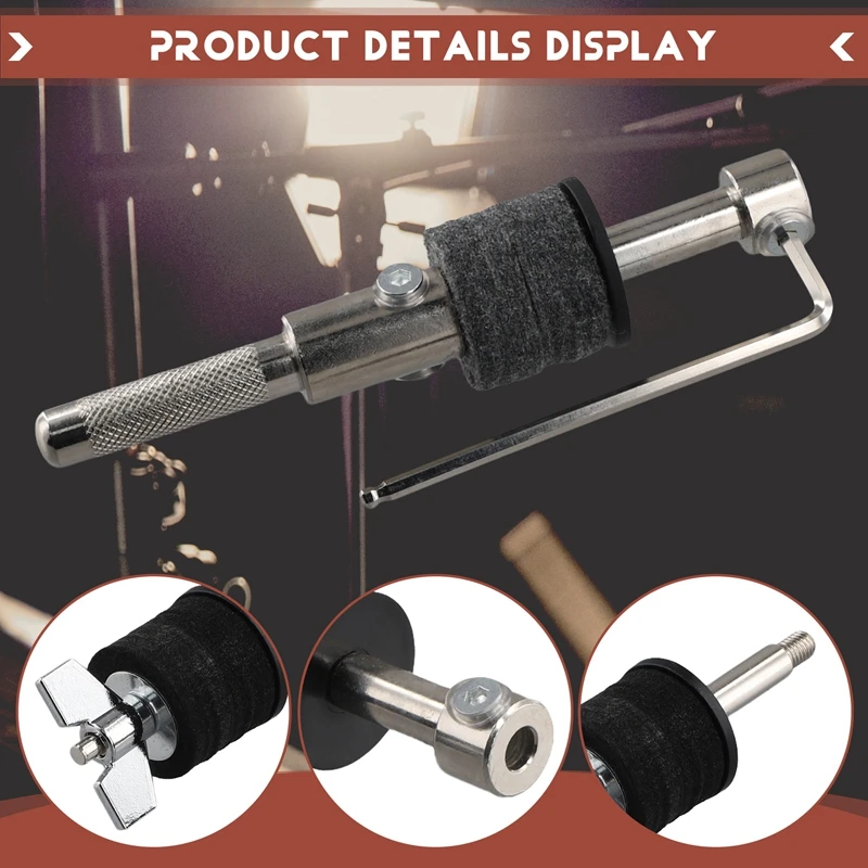 Drum Cowbell Water Cymbal Stand Clamp Holder Accessories Arm Boom Percussion Accessory