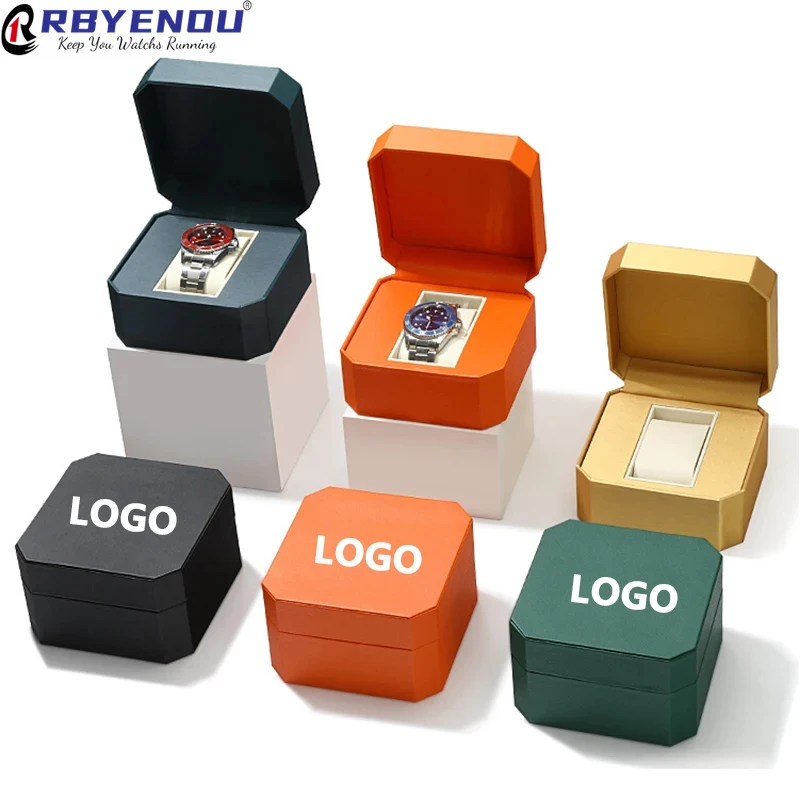 Watch Storage Box Fashionable Flip Cover Octagonal Box Watch Case Organizer Provide Free Personalized Services Display