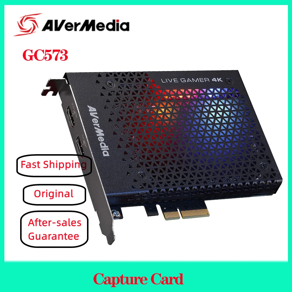 

AVerMedia GC573 low latency 4KHDR Game Live Capture card 144hz Switch PS4 Xbox Support Live Broadcast PC/PS4/AND/XBOX