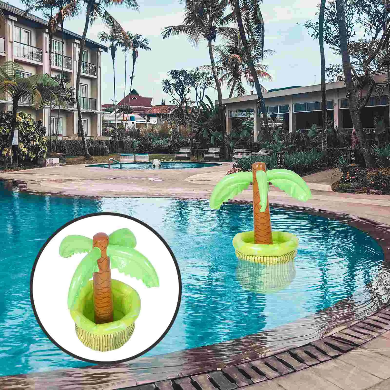

Inflatable Ice Buffet Inflatable Serving Bar Party Palm Tree Cooler Inflatable Serving Tray Pool Float Cooler Wine Cooler Bucket