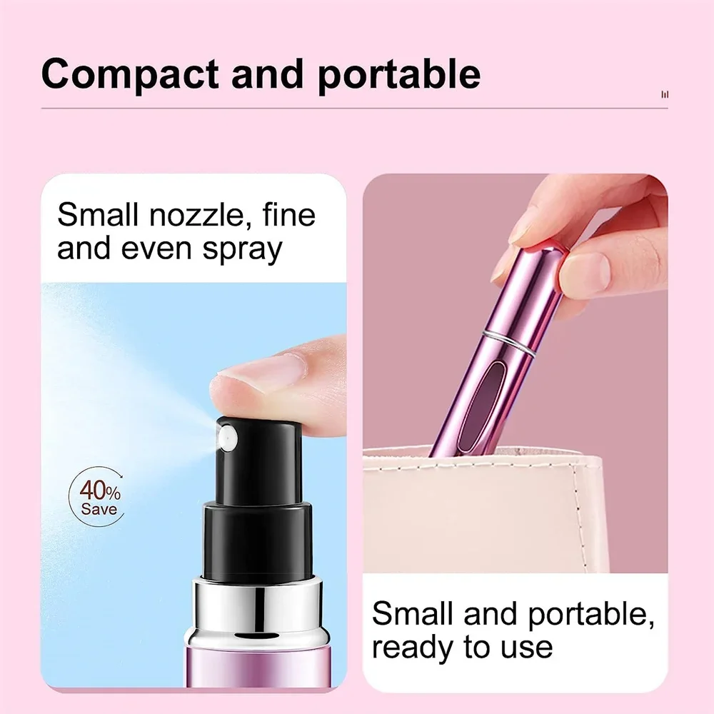 Portable Mini Refillable Perfume Spray Bottles 10pcs