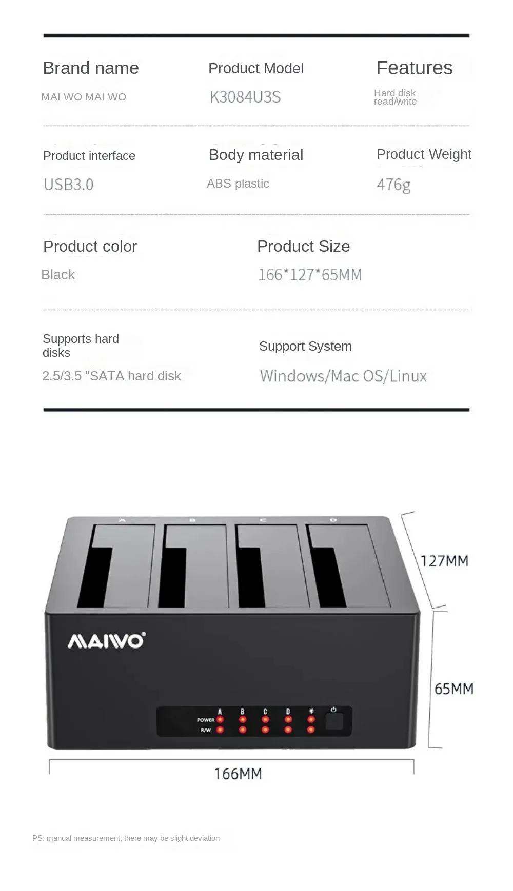 para USB 3.0, HDD, SSD, 2.5 
