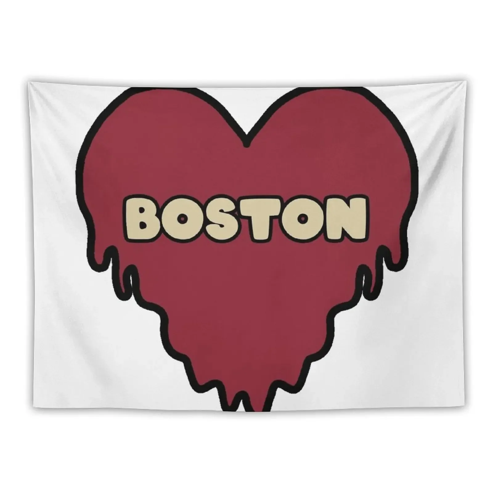 

Boston Dripping Heart Tapestry Decor Home Room Decoration Accessories Room Design House Decor Tapestry