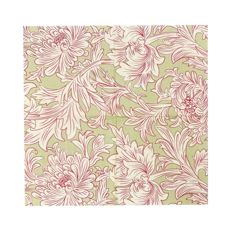 10/20pcs/Pac Colourful Printed Tissue Paper Party Napkins Household Table Mouth Cloth 33cm Facial Tissue 2-Ply Paper Placemat