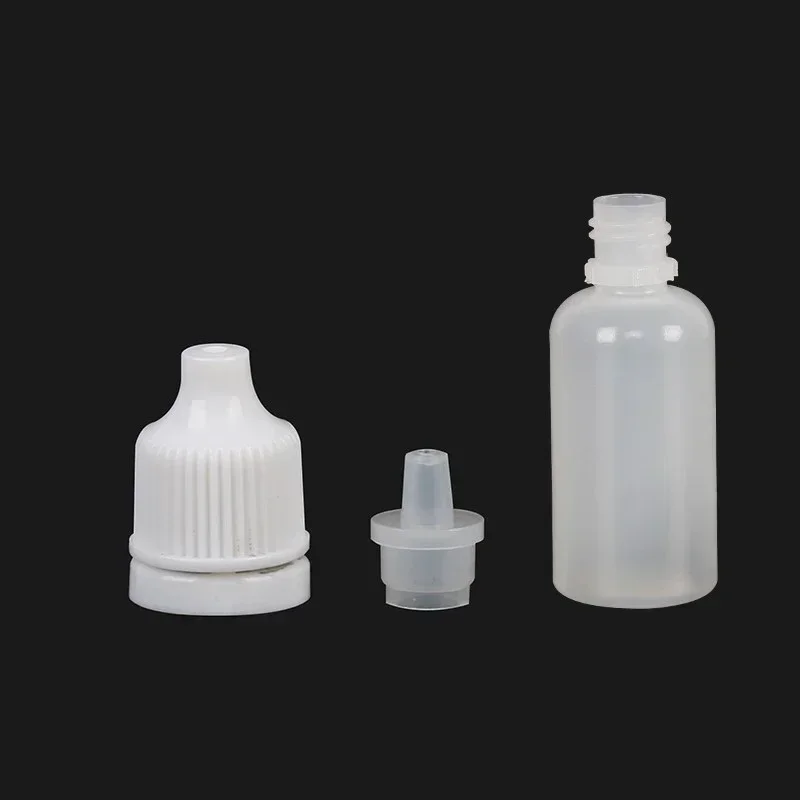 Dropper Bottle 10ml 25/50/100Pcs Eyes Liquid Dropper Refillable Bottle Eye Care Liquid Drop Sample Bottle Plastic Squeezable Vial