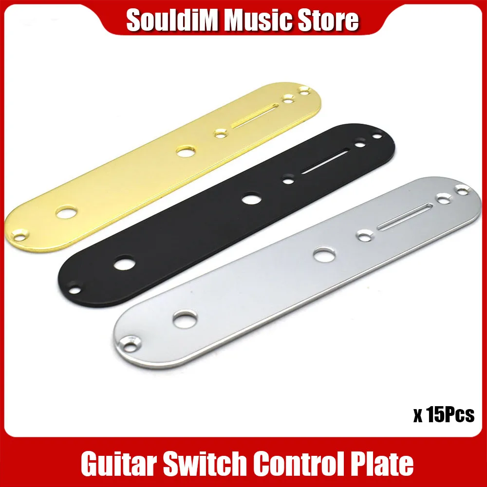 

15pcs 1-Shape Metal Pot Switch Control Plate Wiring Cover for TL Style Electric Guitar