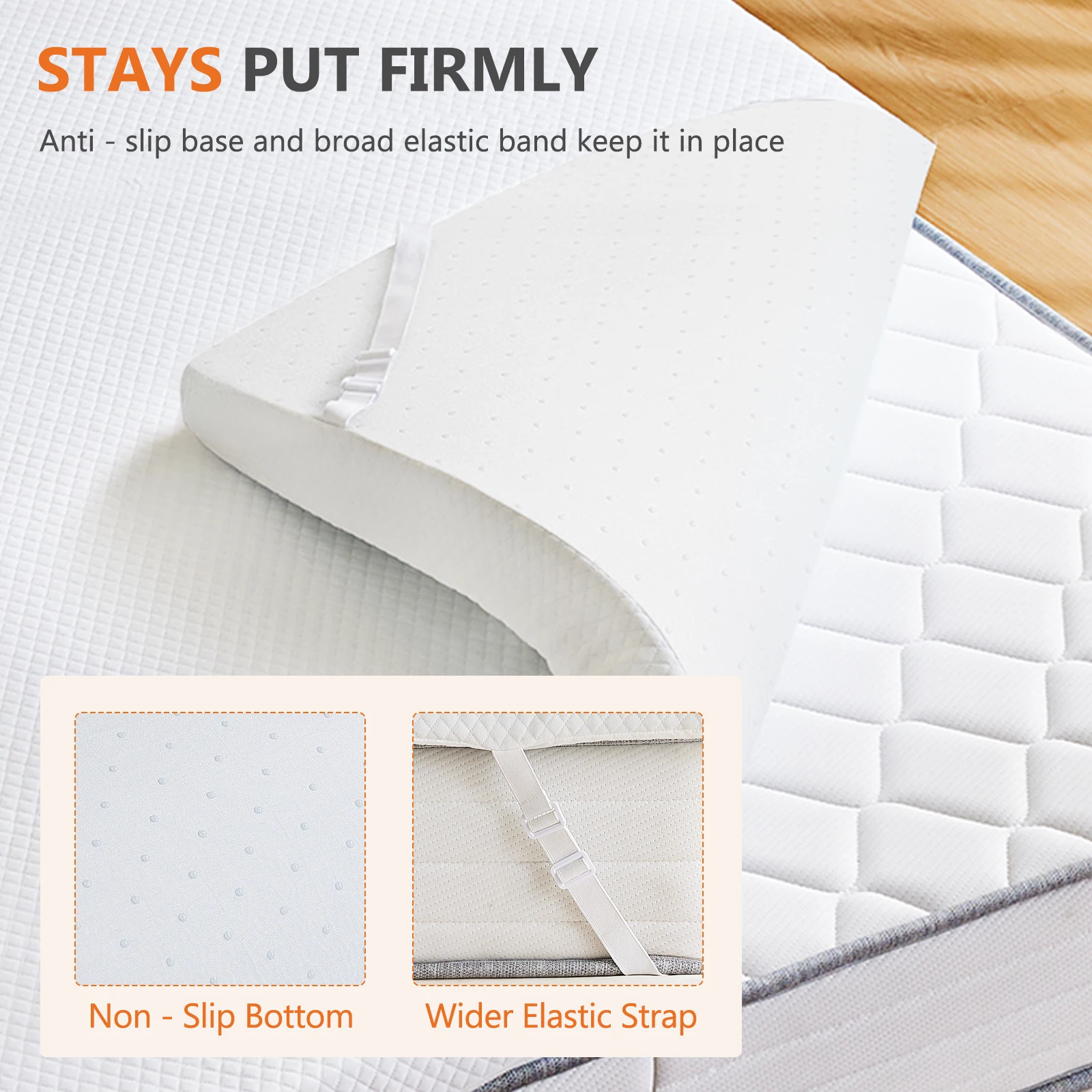 Pressure relieving memory foam support