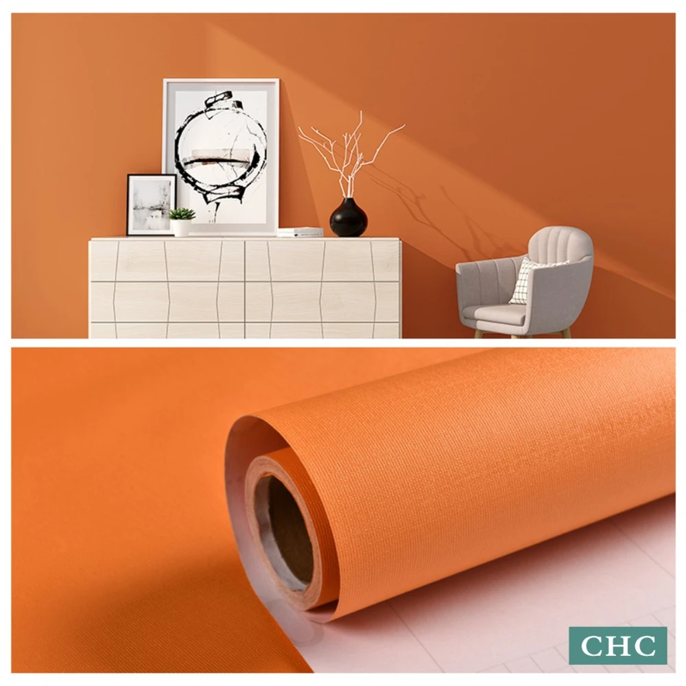 DIY Waterproof Matte Self Adhesive Wallpaper Removable Solid Color Vinyl Wall Sticker Home Decor Bedroom Furniture Contact Paper