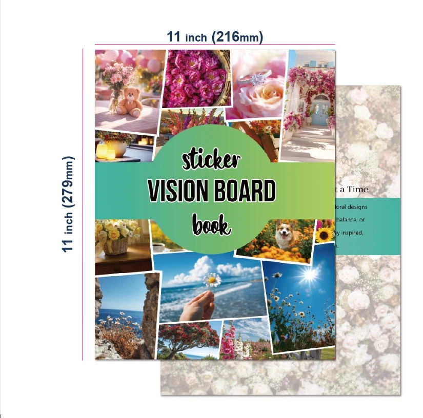 Vision Board Kit: Dream Life Inspiration Stickers and Creative Goal-Setting Supplies