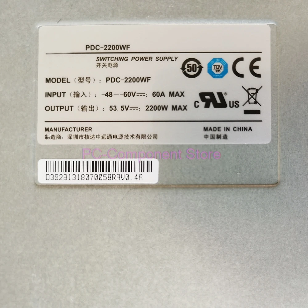 Huawei S12700 PDC-2200WF 2200W용 DC 전원 모듈 완전 테스트됨