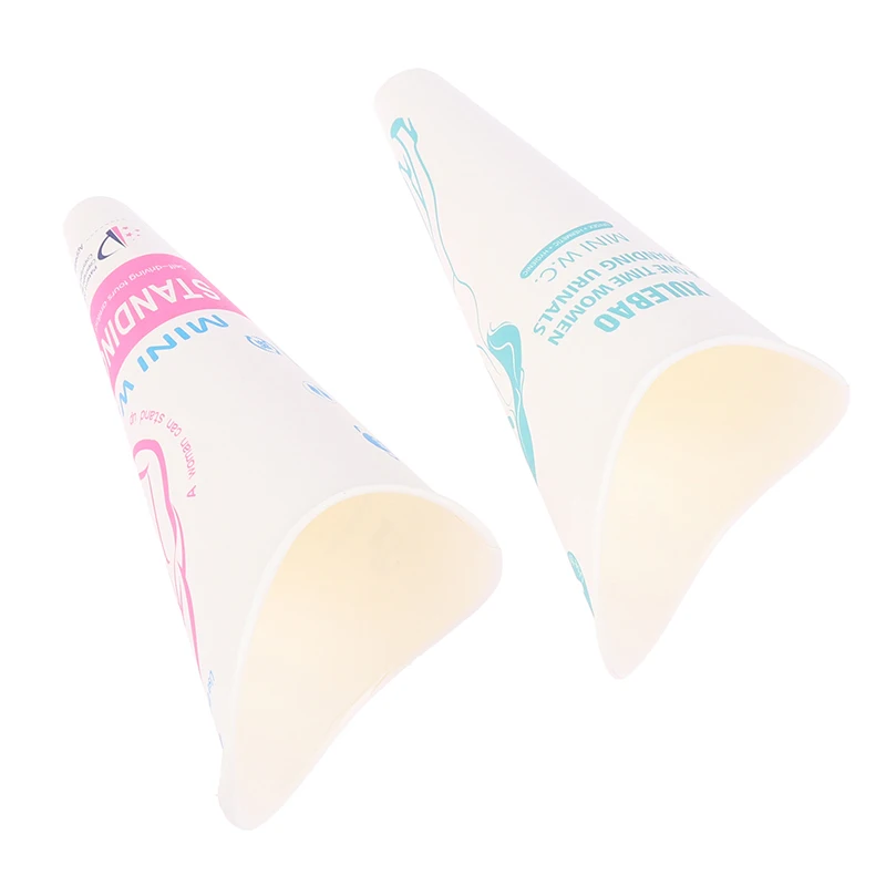 여성용 소변 장치 소변 깔때기, 외부 스탠딩 소변 컵, 방수 종이 스탠딩 소변 깔때기, 12 개