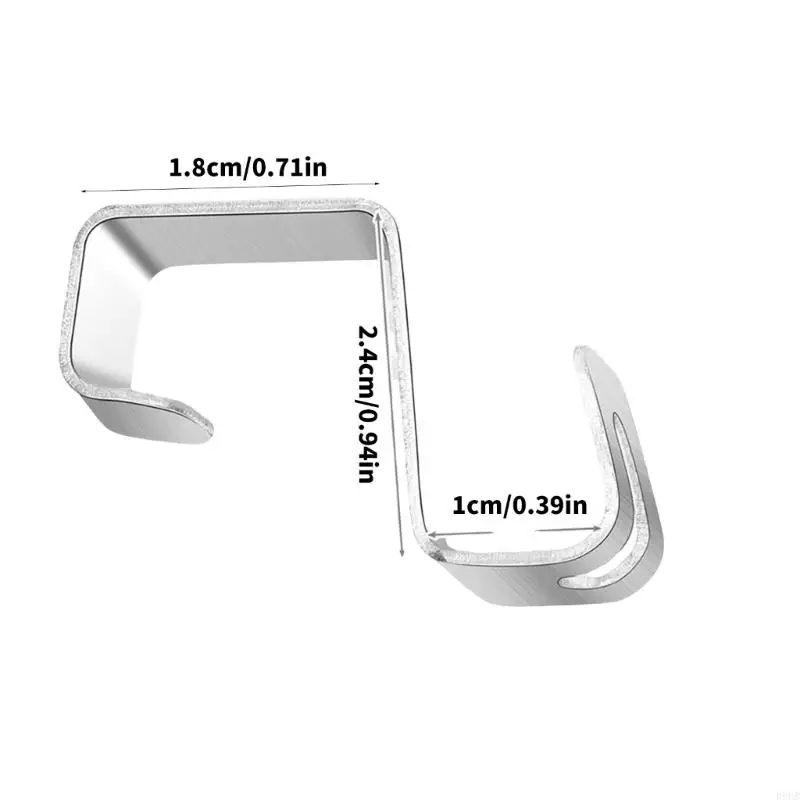 B9HB 50pcs Sturdy Aluminium Hook for Easy Installation of Seasonal Light Daily Use