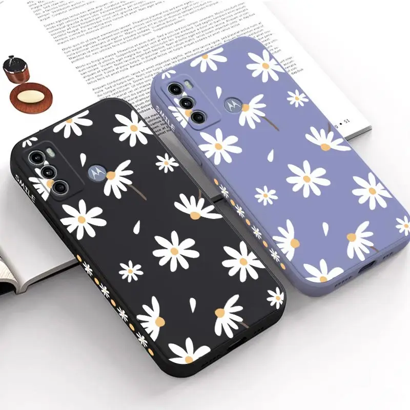 Elegant Daisy Silicone Phone Case - Delicate and Durable Floral Protection