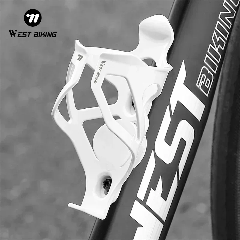 WEST BIKING Bicycle Bottle Holder With Hidden GPS Airtag Storage Lightweight Adaptable Bottle Cage MTB Road Bike Accessories bicycle water bottle cage,bicycle bottle holder,water bottle holder