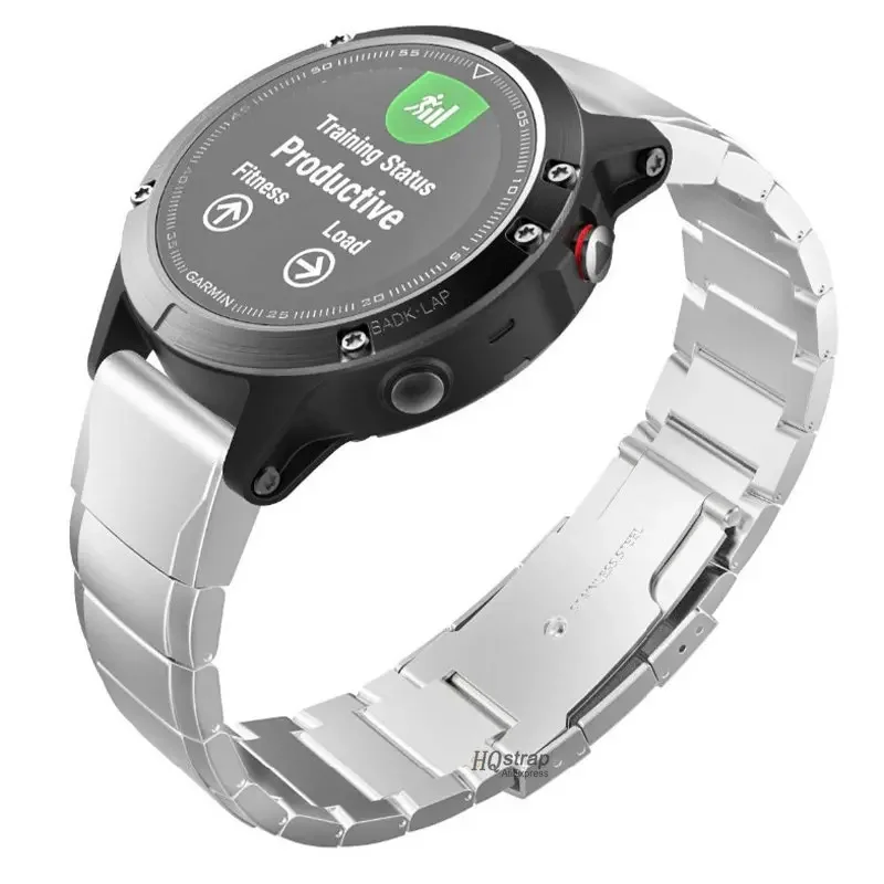 20/22/26mm High Quality Stainless Steel Band for Garmin 7X 6S Fenix 5 5X 5S Plus Vivoactive3 for Garmin Strap Metal Watch Band