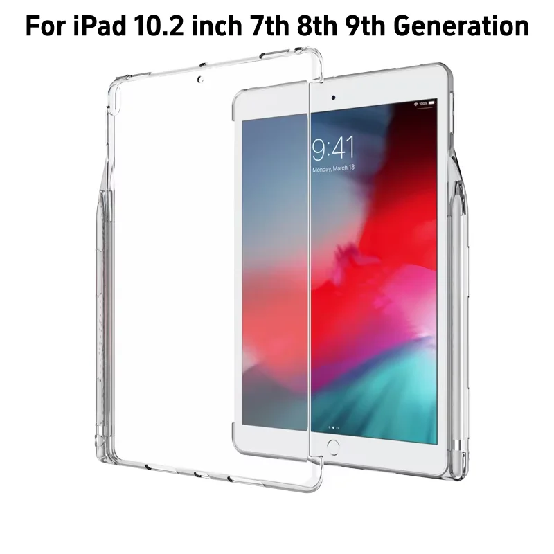 Premium Silicone iPad Case with Pencil Holder, 10.2 Inch