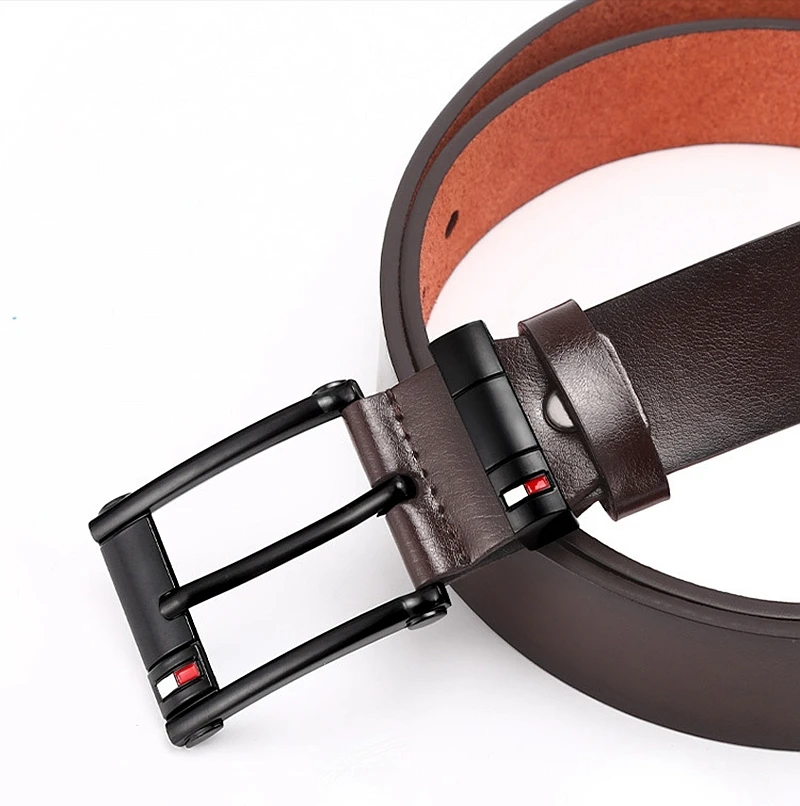 VOOTHOST 3,5CM Wysokiej Jakości Skórzany Pasek Męski Casualowy Klamra Ze Stopu Biznesowy Męski Pasek Do Jeansów Paski Kowbojskie VB222_voghion.com
