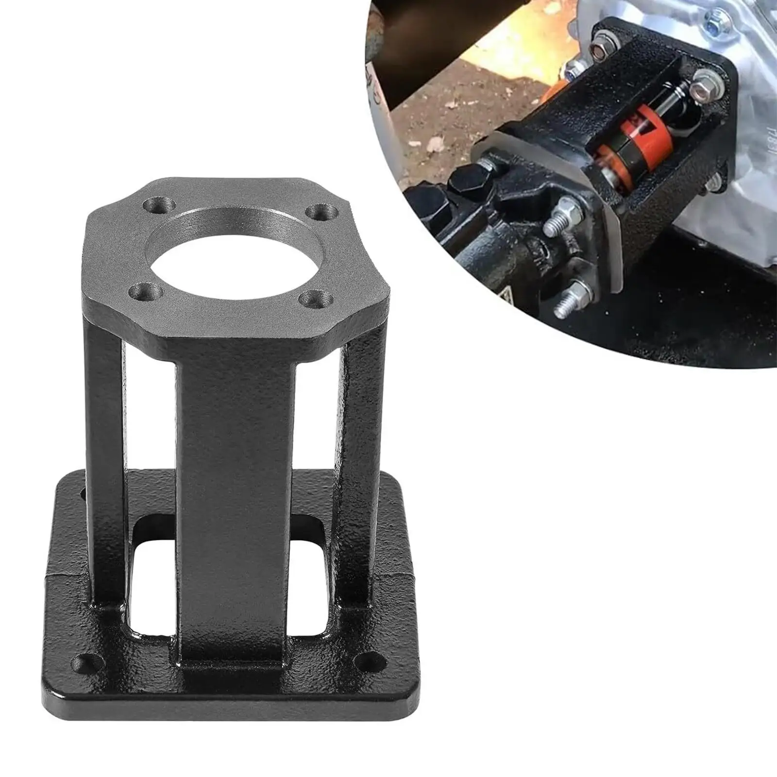 Log Splitter Hydraulic Pump Mount Cast Iron Bracket Replacement for Briggs 5-7HP Engines 11 GPM to 16 GPM Pump Accessory Utility