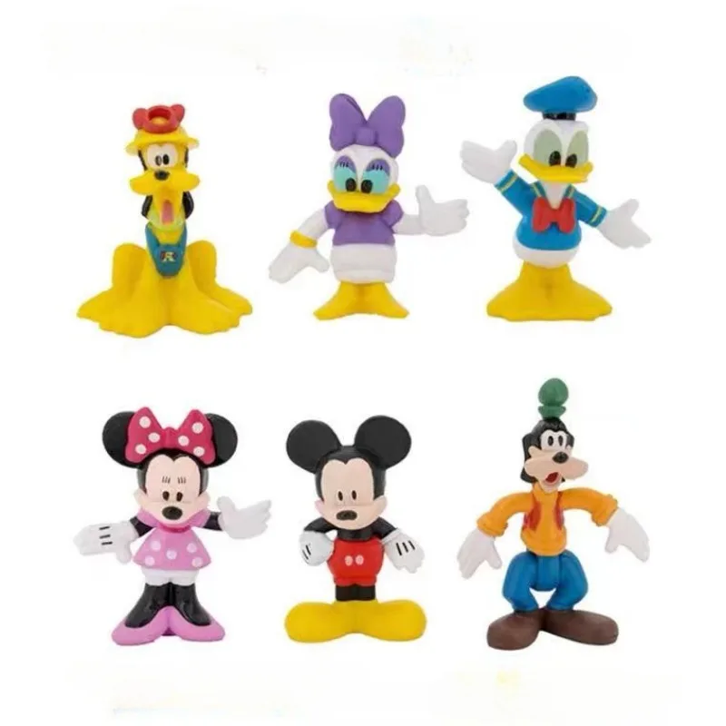 

Disney Figurine Anime Characters Mickey Minnie Couple Trend Doll Exquisite Desktop Ornaments Children's Cute Style Birthday Gift
