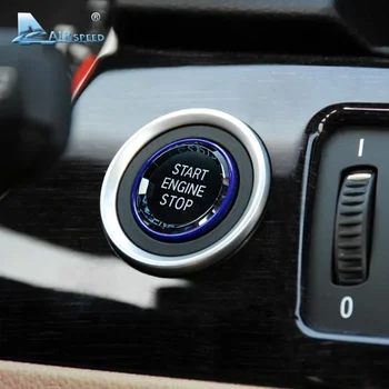 Car Engine Start Button Ignition Cover for BMW E90 E91 E92 E93 E87 E83 E70 E60 E71 E84 E89, ABS Crystal Stop Switch Accessorie 1