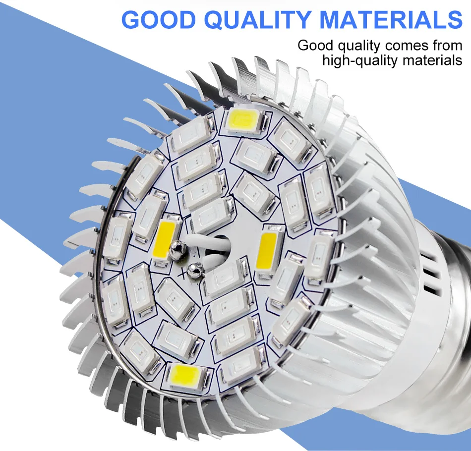 Description Picture 3 of item150W E27 LED Full Spectrum Plant Grow Light Bulb Indoor Flower Seeds Vegetable Hydroponics Growth Box Cultivation E14 IR UV Lamp