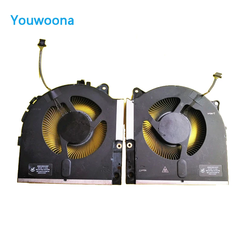 Laptop Original Cpu Ventilador de Refrigeração Gpu para Dell Alienware M17 r5 2023 12v Novo