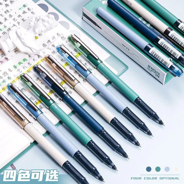 DELI NUSIGN Gel Pen Retractable 0.5 Felt-tip Pen Stationery for